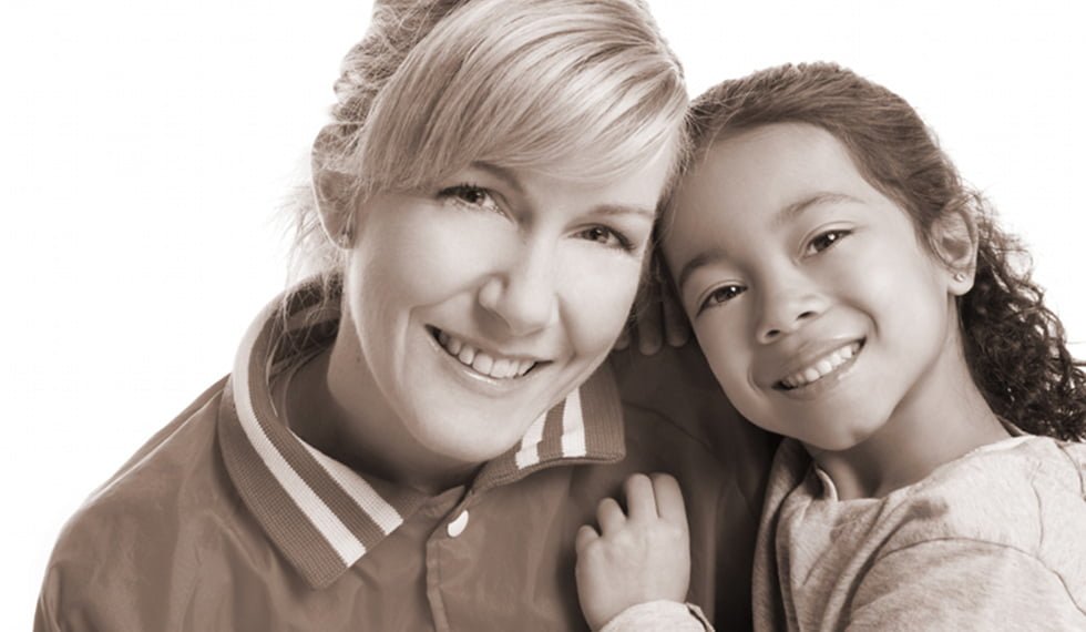 Fostering : A women foster parenting a child